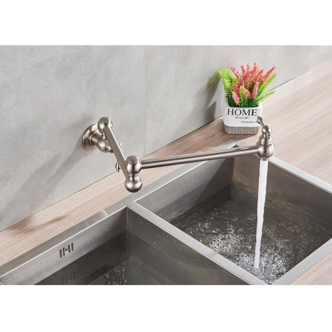 Baterie chiuvetă bucătărie crom nichelat 58 cm montaj aragaz sau chiuvetă [1]