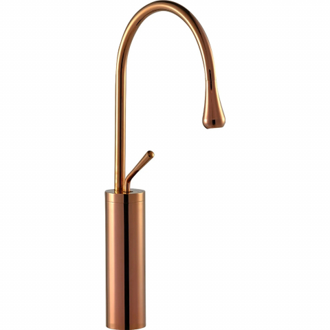 Baterii Pentru Baie - Baterie lavoar baie auriu rose 47 cm design modern și pipă pivotantă