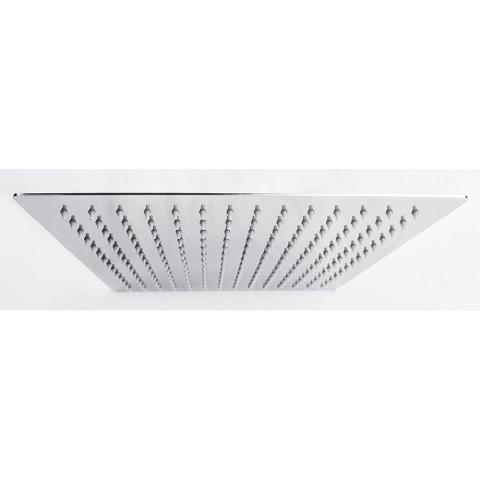 Cap duș pătrat BisDesign® Ultra Slim 40x40 cm, crom lucios, oțel inoxidabil [3]