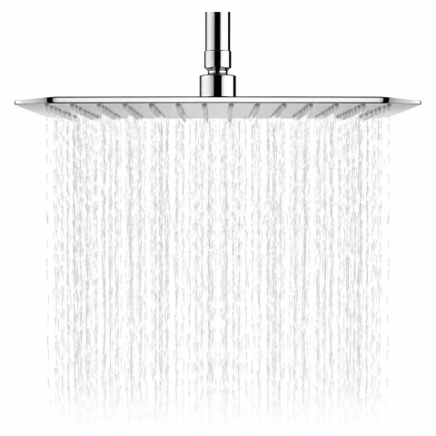 Accesorii - Cap duș pătrat BisDesign® Ultra Slim 40x40 cm, crom lucios, oțel inoxidabil