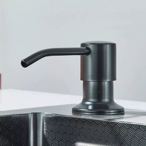 Chiuvetă multifuncțională bucătărie gri grafit 600x450 mm cu accesorii premium [4]