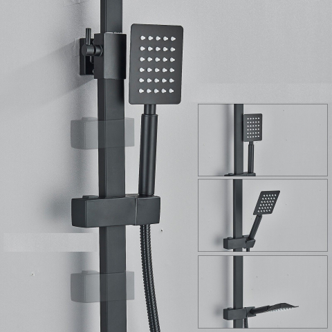 Coloană de duș reglabilă 30 cm cu 4 funcții și finisaj premium [5]