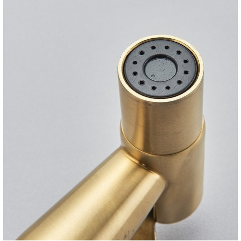 Duș igienic încastrabil auriu mat din inox SUS304 cu pipă pivotantă [6]