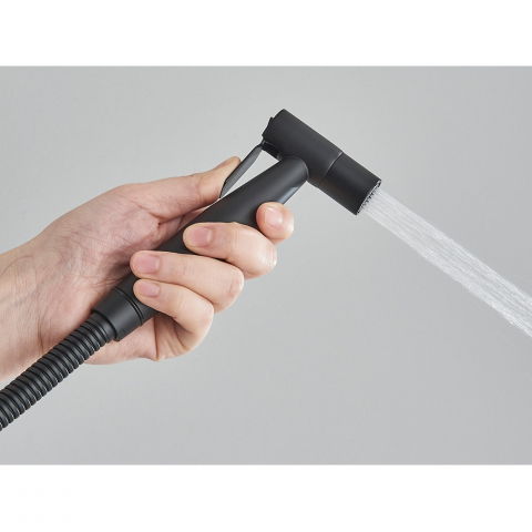 Duș igienic incastrabil negru mat din inox SUS304 cu pipă pivotantă [3]