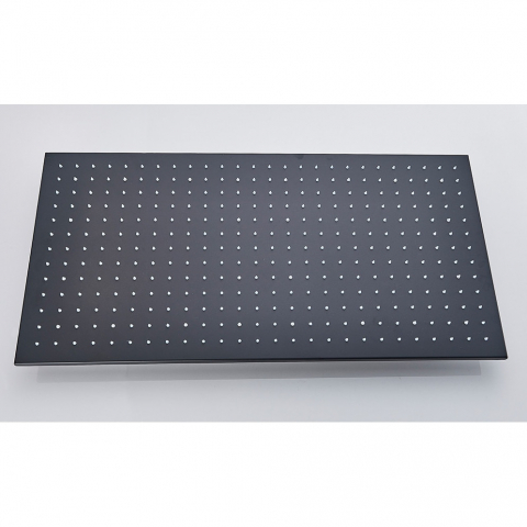 Sistem duș încastrabil negru mat cu termostat, LED și funcție SPA 40x80 cm [7]
