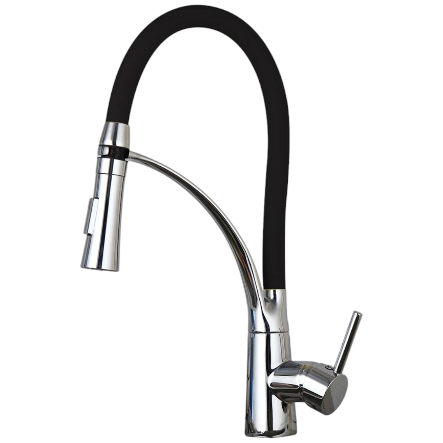 Baterie Chiuveta Bucatarie BisDesign , Dus Maleabil, 2 Functii de Curgere, Finisaj Crom Lucios, Dimensiune 44 cm