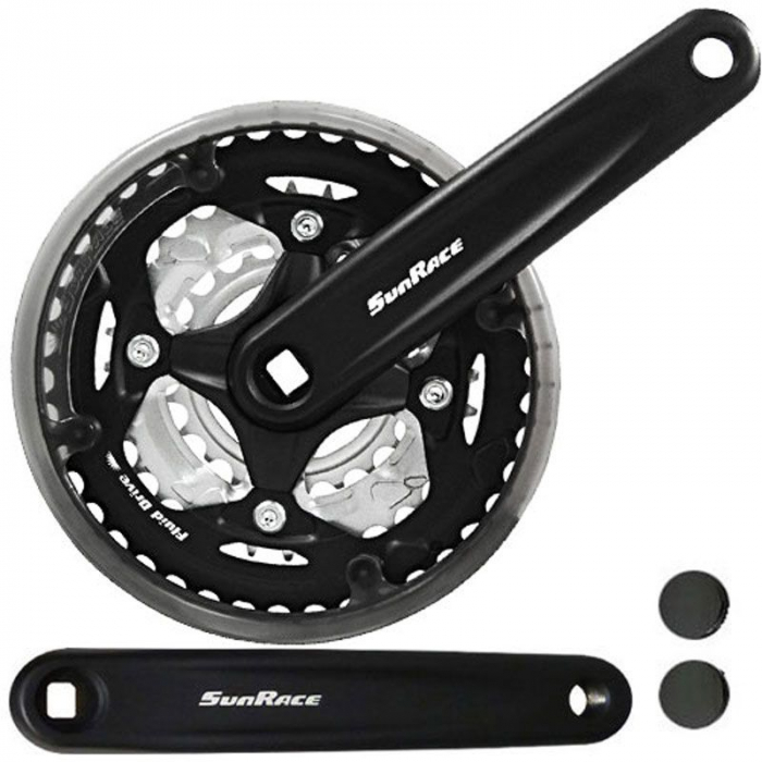 ANGRENAJ SUNRACE FCM513 42/34/24TX152MM ALU NEGRU [2]