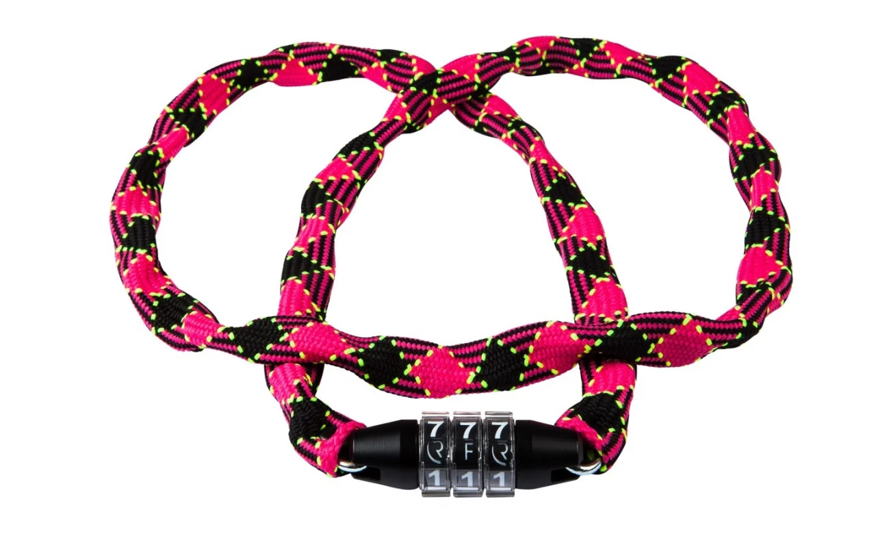 Antifurt RFR Chain Combination Lock Style neon pink´n´black CMPT [1]