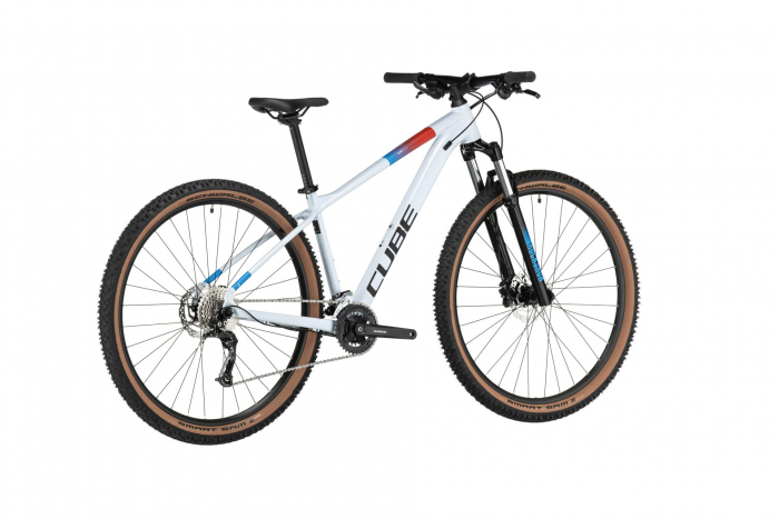 BICICLETA CUBE AIM SLX WHITE N BLUE RED [2]