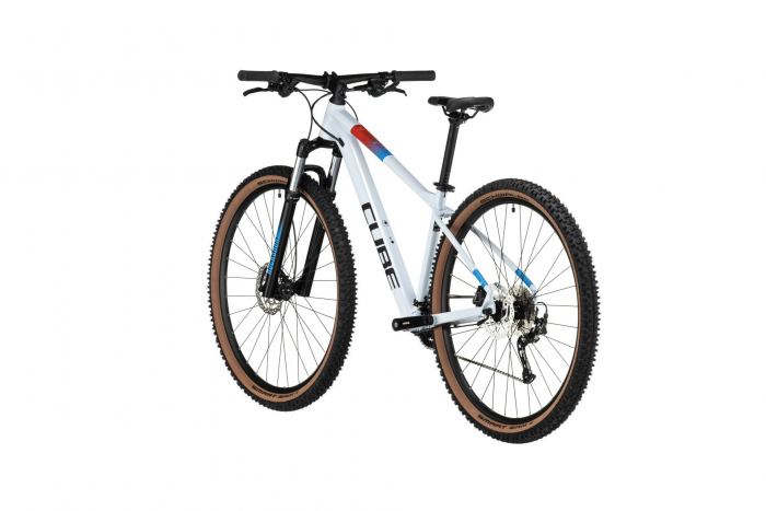 BICICLETA CUBE AIM SLX WHITE N BLUE RED [4]