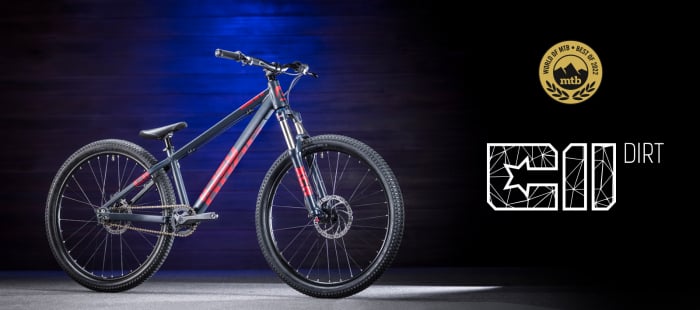 BICICLETA DRAG C2 DIRT SS M-13 NEGRU ROSU [5]