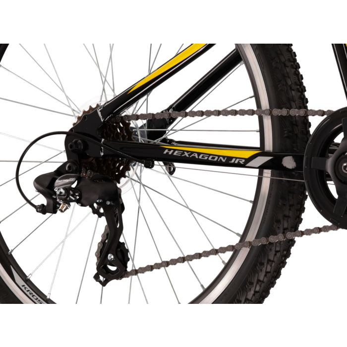 BICICLETA KROSS HEXAGON JR 1.0 M 24 YELLOW [6]