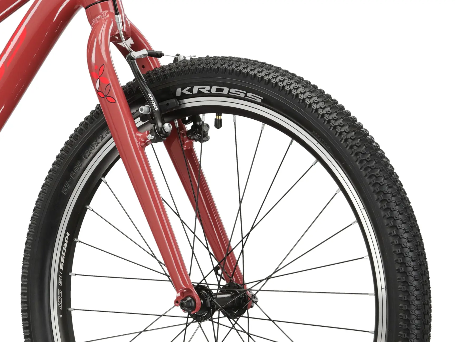 Bicicleta Kross Lea JR 1.0 maroon - pink - glossy [6]