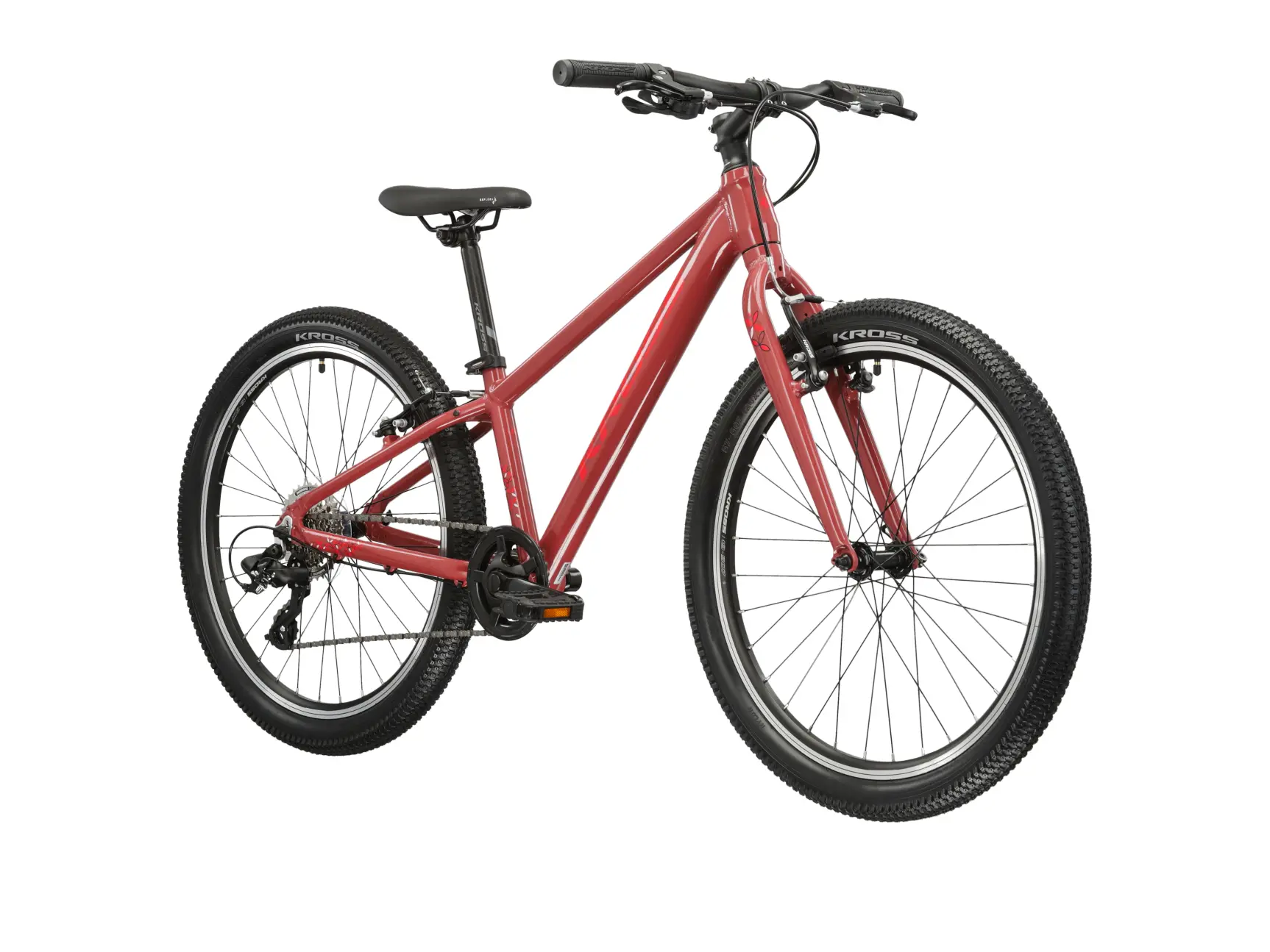 Bicicleta Kross Lea JR 1.0 maroon - pink - glossy [2]