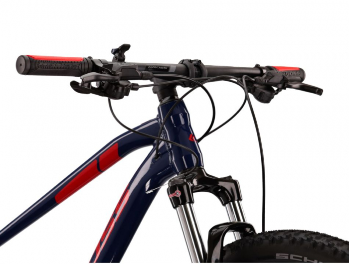 Bicicleta Kross Level 2.0 navy blue red glossy 2022 [4]