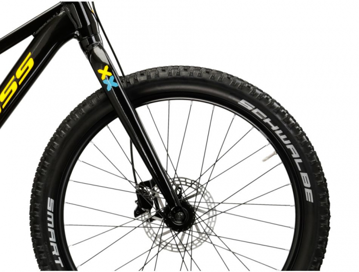 Bicicleta Kross Level JR 2.0 black - yellow - glossy [6]
