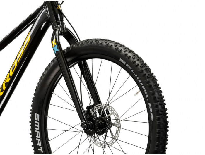 Bicicleta Kross Level JR 2.0 black - yellow - glossy [5]