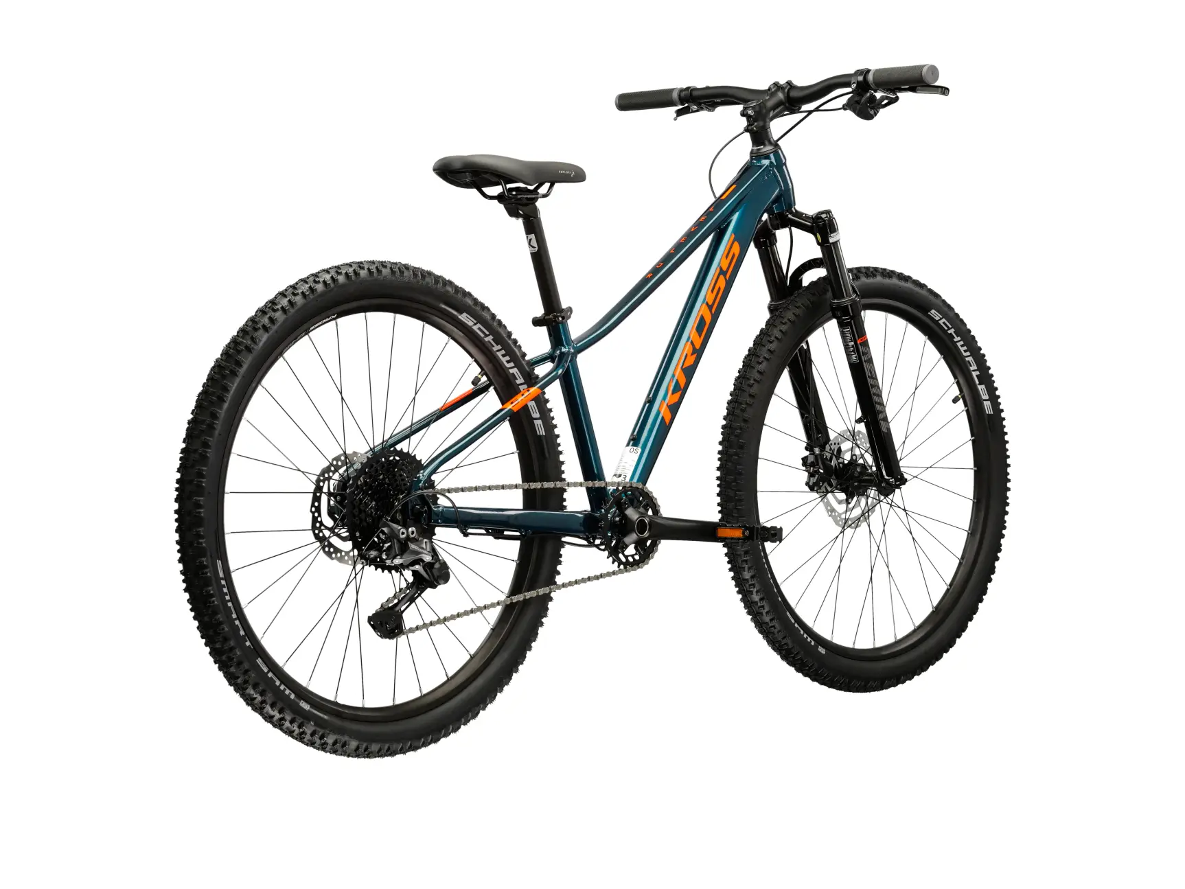 Bicicleta Kross Level JR 5.0 ONE SIZE 13"/ 26" turcuaz-orange [3]