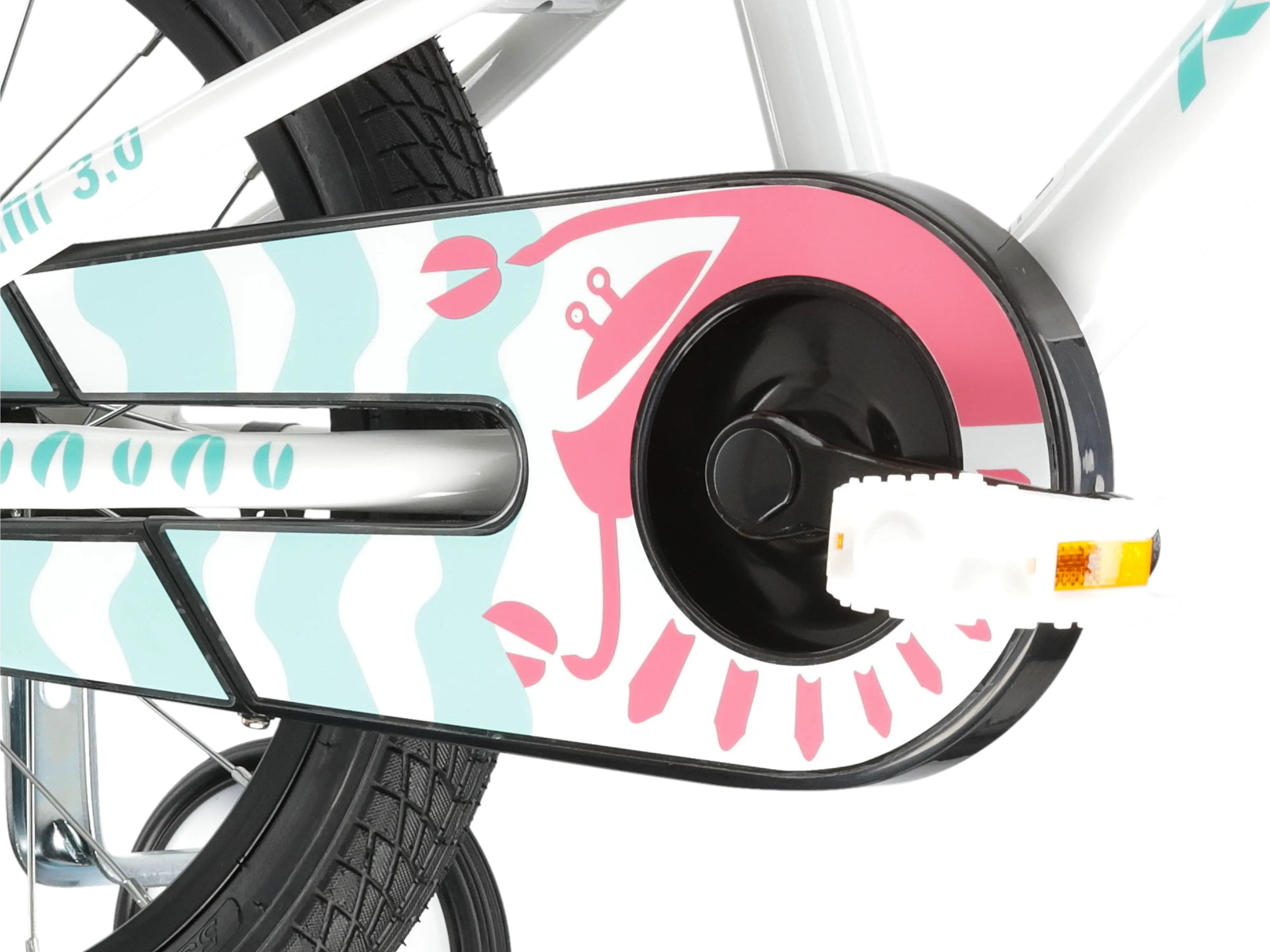 Bicicleta Kross Mini 3.0 white - celadon - coral - glossy [8]