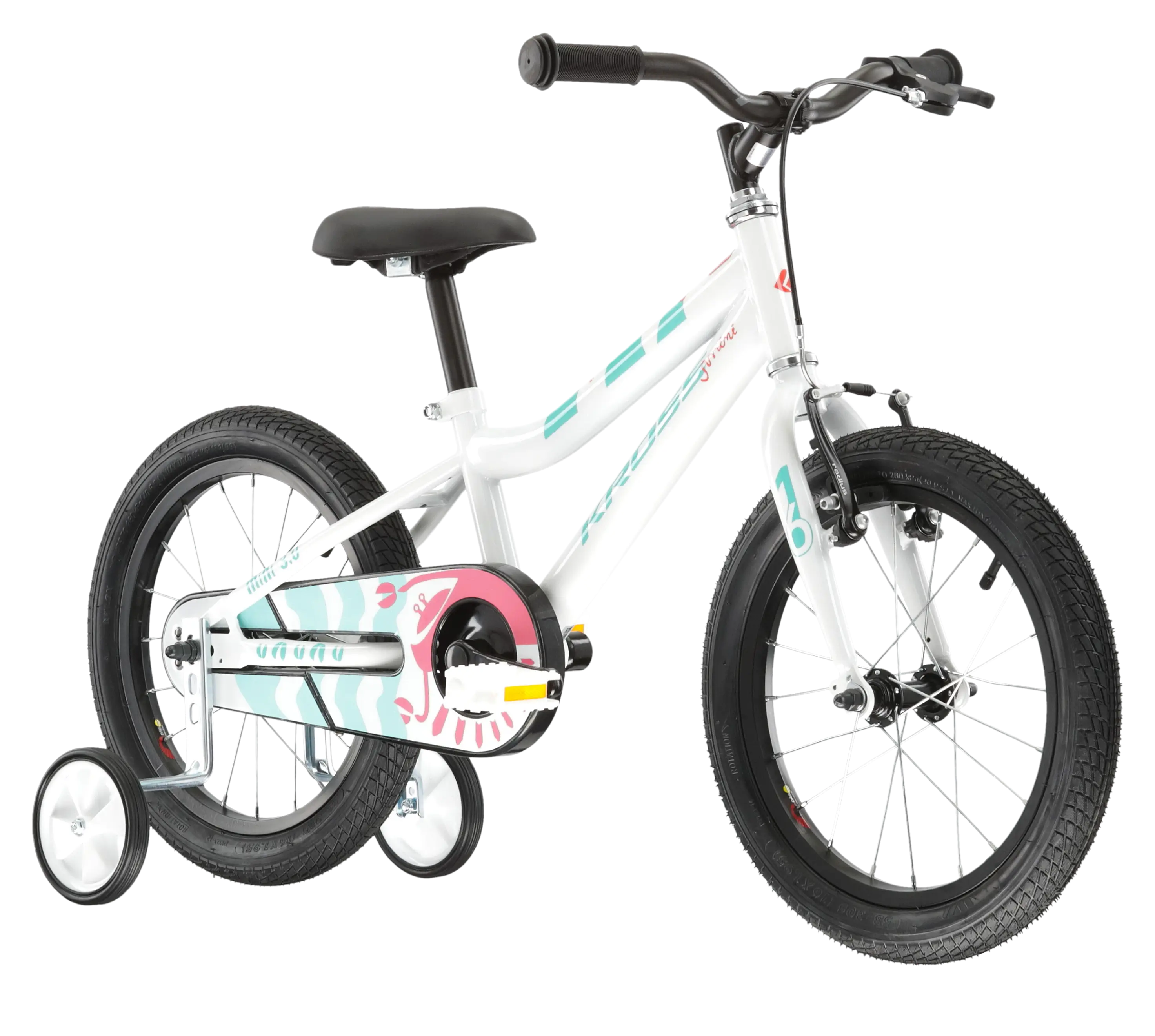 Bicicleta Kross Mini 3.0 white - celadon - coral - glossy [2]