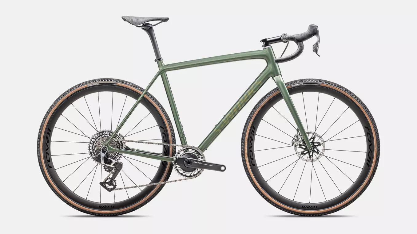 Bicicleta Specialized S-Works Crux SRAM RED XPLR Gloss Cypress Metallic / Viavi Gold to Silver Pearl [2]