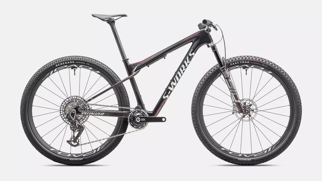 Bicicleta Specialized S-Works Epic World Cup Gloss Carbon / Red Pearl / Chameleon Fade [2]