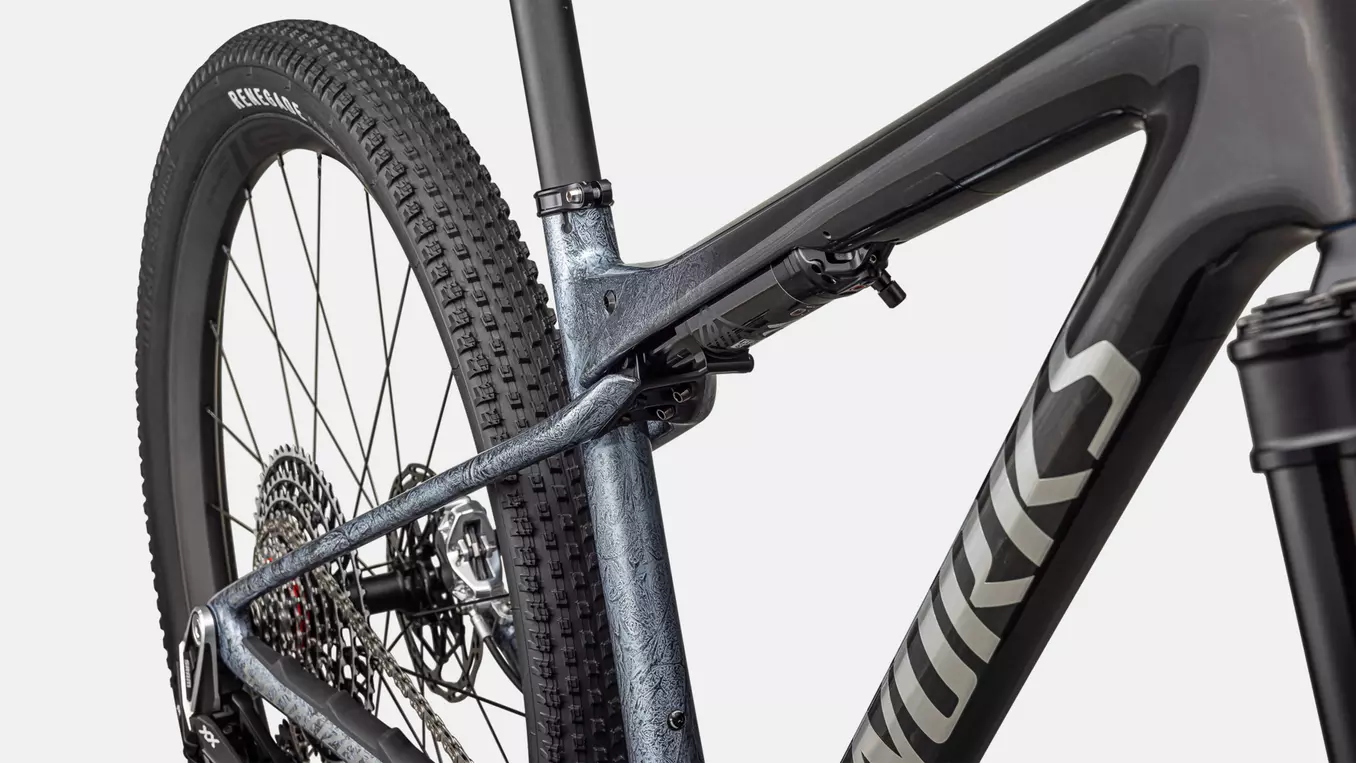Bicicleta Specialized S-Works Epic World Cup Gloss Glacial Metallic Granite / Brushed Chrome [7]