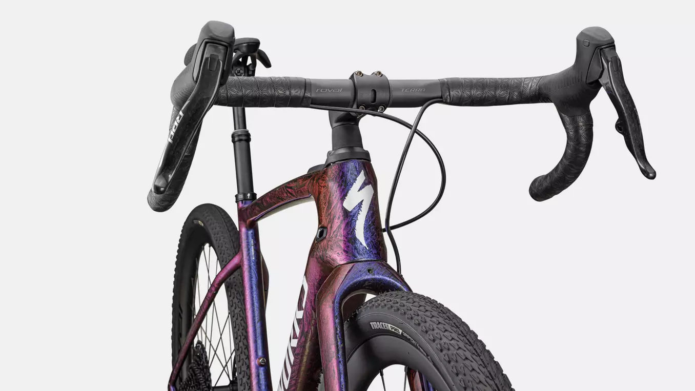 Bicicleta Specialized S-Works Turbo Creo 2 Gloss Carbon / Red to Blue Pearl Strata / Satin Liquid Silver [6]