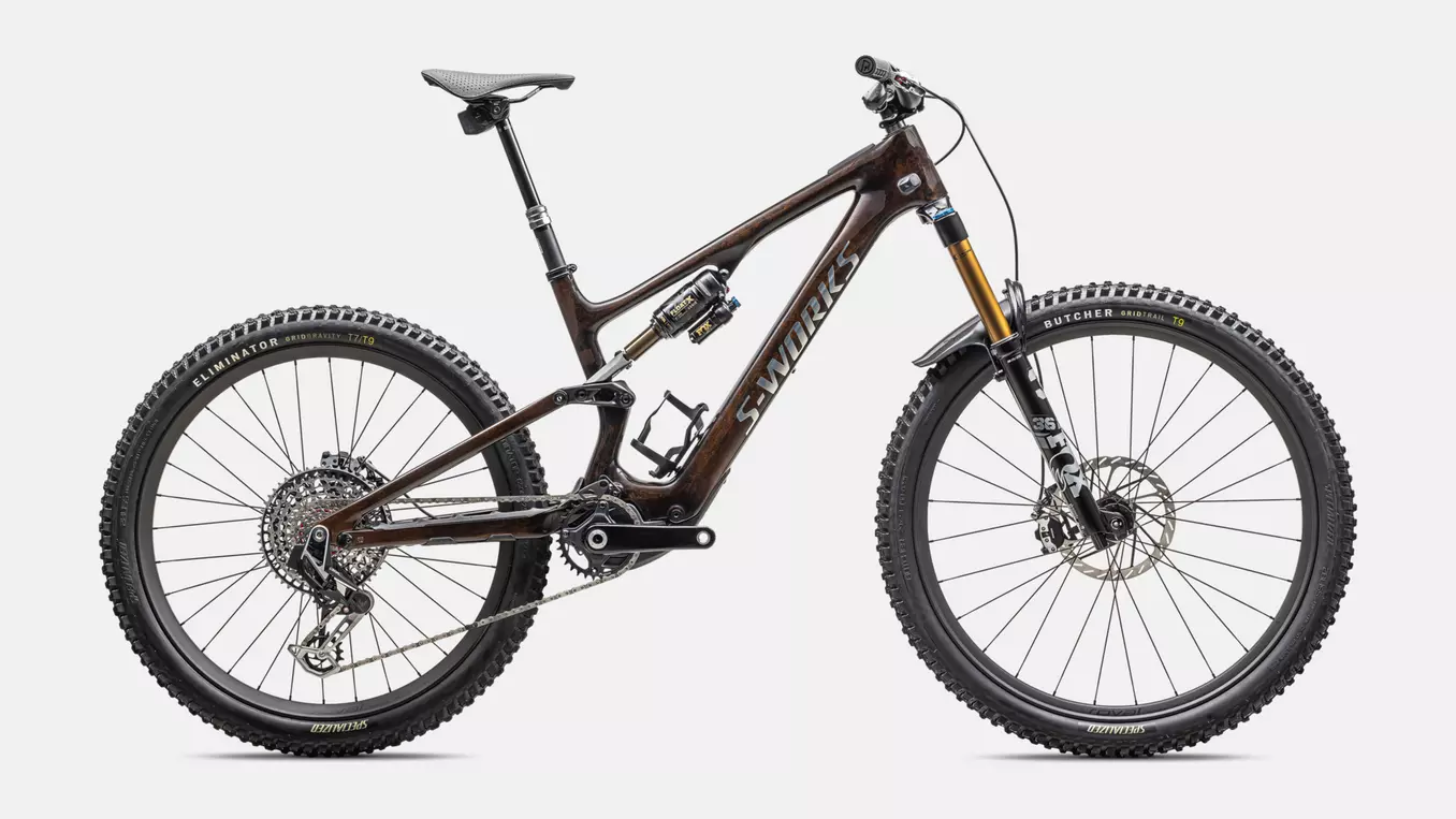 Bicicleta Specialized S-Works Turbo Levo SL 2025  Brown Tint / Gunmetal Impasto / Ashen Grey / Brushed Liquid Metal [2]