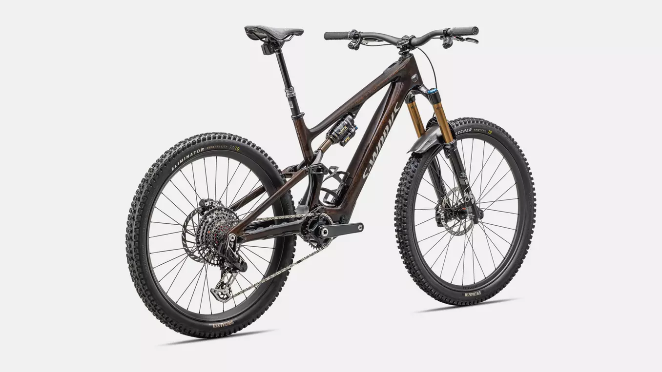 Bicicleta Specialized S-Works Turbo Levo SL 2025  Brown Tint / Gunmetal Impasto / Ashen Grey / Brushed Liquid Metal [4]