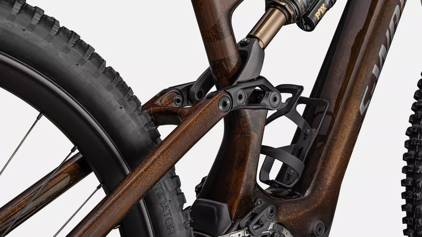 Bicicleta Specialized S-Works Turbo Levo SL 2025  Brown Tint / Gunmetal Impasto / Ashen Grey / Brushed Liquid Metal [9]