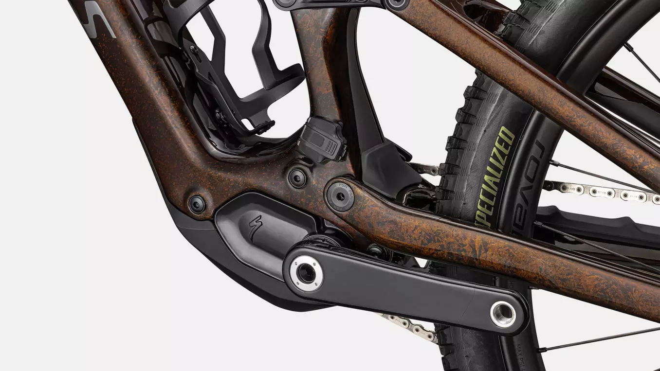 Bicicleta Specialized S-Works Turbo Levo SL 2025  Brown Tint / Gunmetal Impasto / Ashen Grey / Brushed Liquid Metal [8]