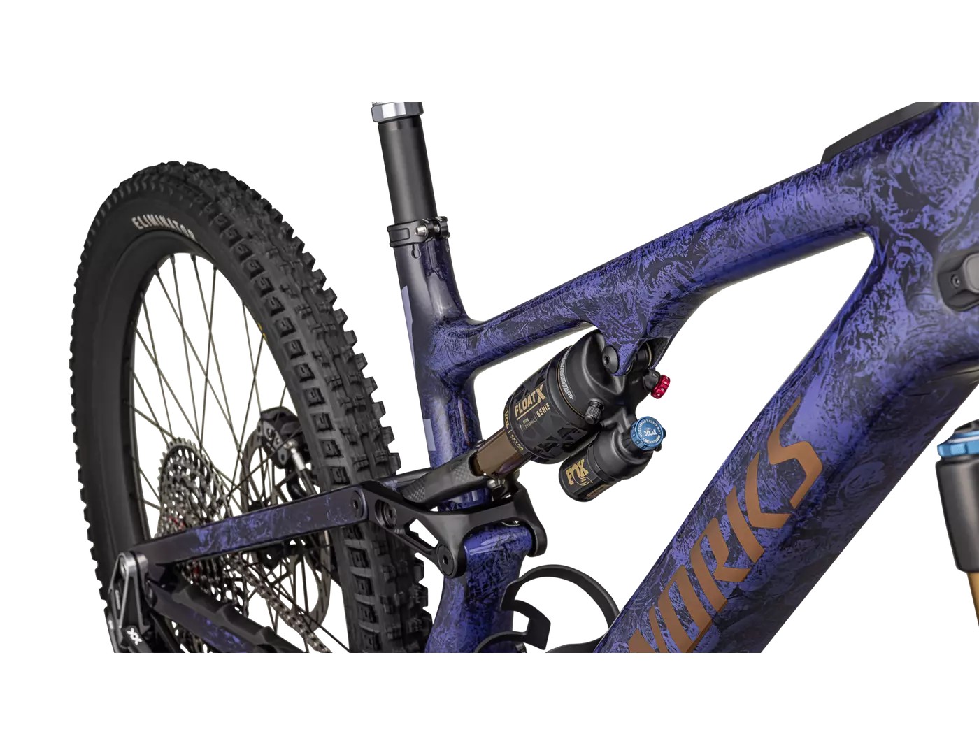 Bicicleta Specialized S-Works Turbo Levo SL 2025 Powdered Indigo Tint / Cool Grey Impasto / Midnight Shadow / Bronze [6]