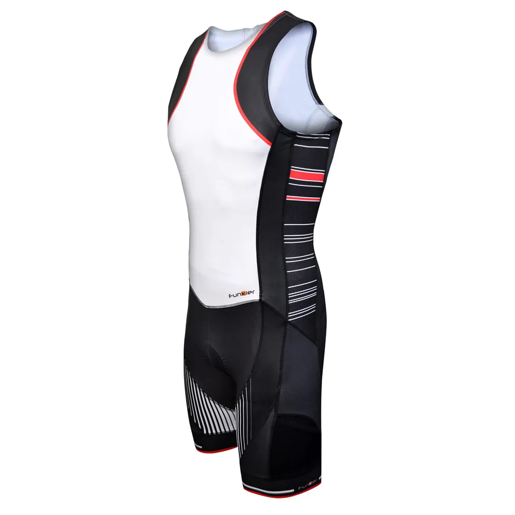 Costum triathlon FUNKIER Licata Men Pro - Alb/Negru S [2]