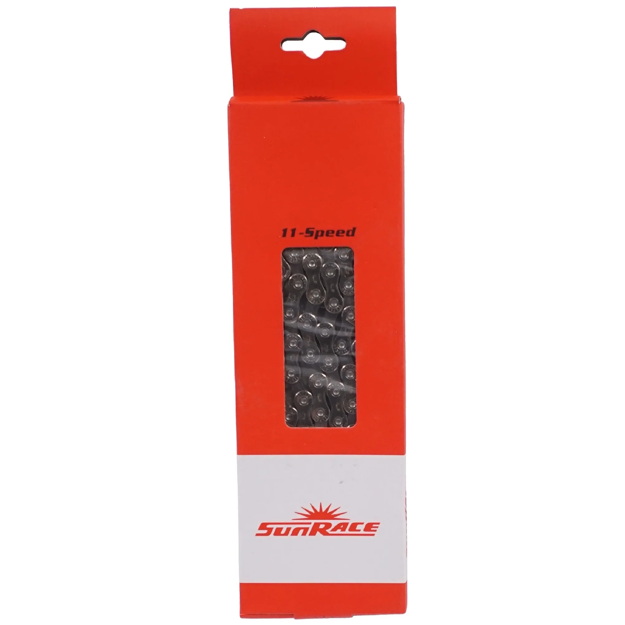 Lant Sunrace CN 11A, 126 zale, argintiu, pentru 11 pinioane, compatibil Shimano [1]