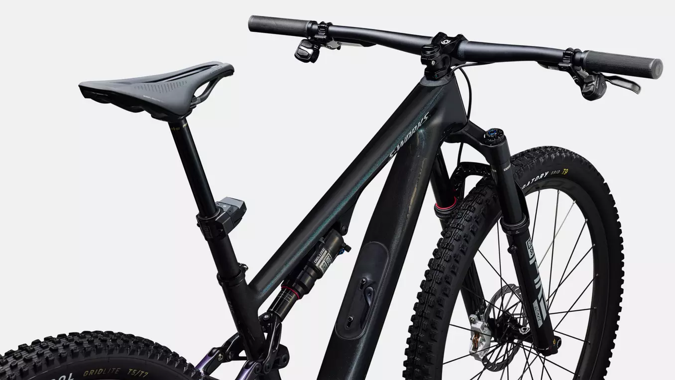 Bicicleta Specialized S-Works Epic 8 EVO AXS Gloss Carbon / Green to Purple Viavi Fade / Brushed Liquid Metal [5]