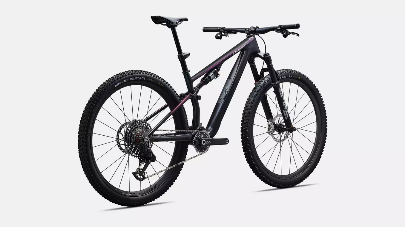 Bicicleta Specialized S-Works Epic 8 EVO AXS Gloss Carbon / Green to Purple Viavi Fade / Brushed Liquid Metal [4]