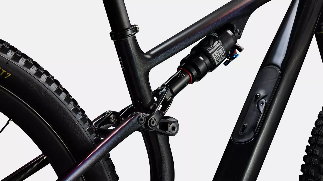 Bicicleta Specialized S-Works Epic 8 EVO AXS Gloss Carbon / Green to Purple Viavi Fade / Brushed Liquid Metal [8]