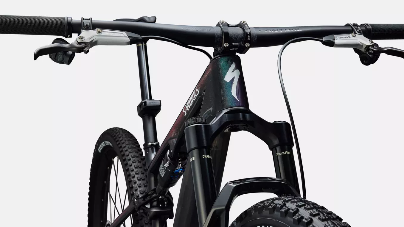 Bicicleta Specialized S-Works Epic 8 EVO AXS Gloss Carbon / Green to Purple Viavi Fade / Brushed Liquid Metal [6]