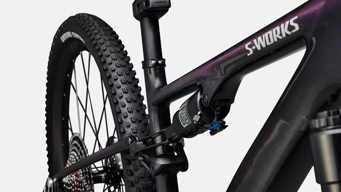 Bicicleta Specialized S-Works Epic 8 EVO AXS Gloss Carbon / Green to Purple Viavi Fade / Brushed Liquid Metal [7]