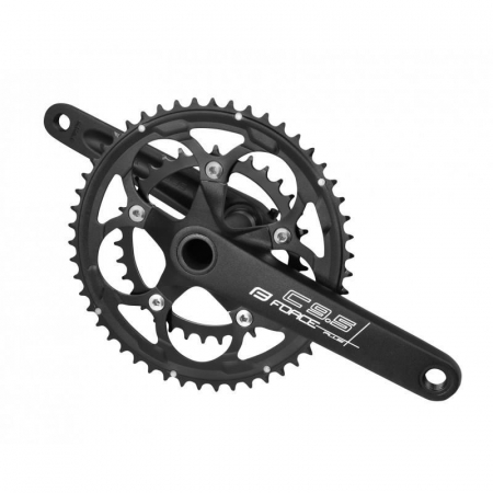 Angrenaje - ANGRENAJ FORCE ROAD C9.5 AL 50/34T 175MM NEGRU MAT
