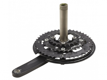 ANGRENAJ PEDALIER SHIMANO ALIVIO FC-T4060 48X36X26T BRAT 175MM 9 VIT NEGRU [1]