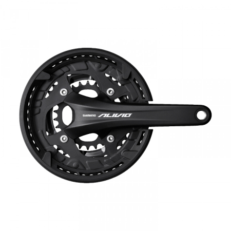 Angrenaje - ANGRENAJ PEDALIER SHIMANO ALIVIO FC-T4060 48X36X26T BRAT 175MM 9 VIT NEGRU