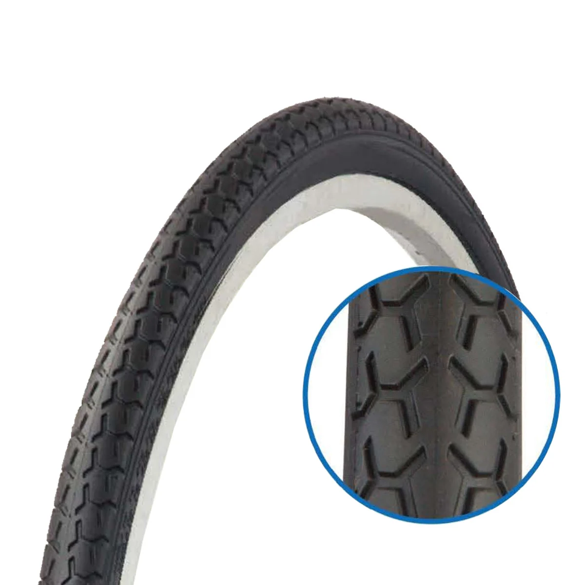 PIESE - Anvelopa Bicicleta Colinelli ZY-008 - 27 x 1-3/8 Inch, Negru