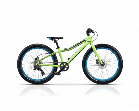 Bicicleta copii mtb CROSS Rebel Boy 24 - Verde | 8-10 ani [0]