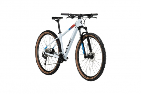 BICICLETA CUBE AIM SLX WHITE N BLUE RED [7]