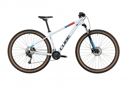 BICICLETA CUBE AIM SLX WHITE N BLUE RED [0]