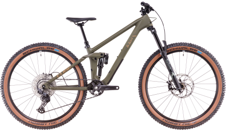 Mountain bike - BICICLETA CUBE STEREO ONE44 HPC ROOKIE DUSTYOLIVE GOLD