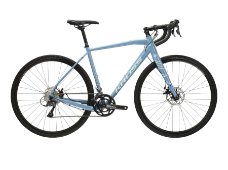 Șosea-gravel - BICICLETA KROSS ESKER 1.0 M BLUE-GREY