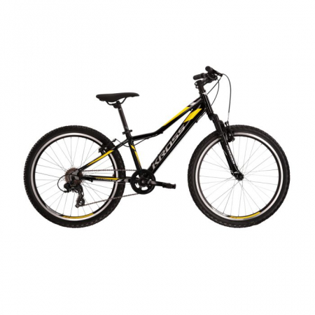 BICICLETA KROSS HEXAGON JR 1.0 M 24 YELLOW Copii - BICICLETA KROSS HEXAGON JR 1.0 M 24 YELLOW